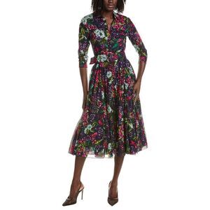 Samantha Sung Womens Aster Midi Dress